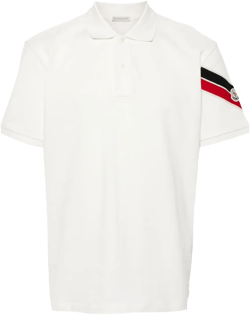 appliqué-logo piqué polo shirt