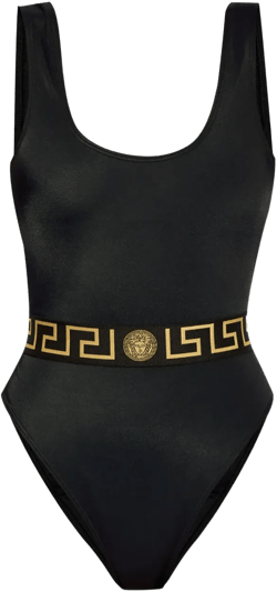 Medusa scoop-neck swimsuit