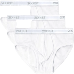Men's Underwear, Essentials Contour Pouch Brief 3 Pack In White New