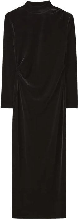 velvet maxi dress
