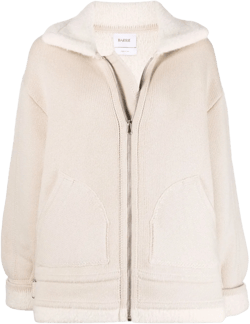 Woven Bomber Jacket In Nude