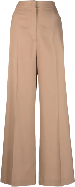 wide-leg tailored trousers