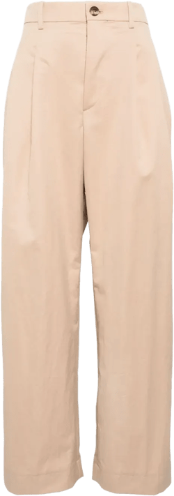 wide-leg tailored trousers