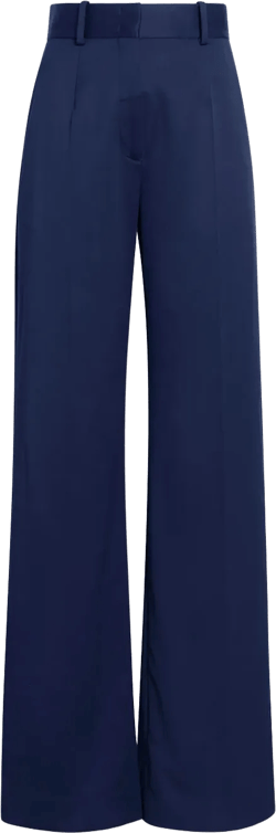 wide-leg tailored trousers
