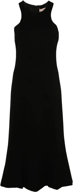 halterneck midi dress
