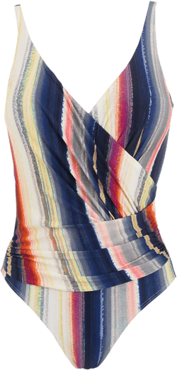 Maisa wrap-style front swimsuit