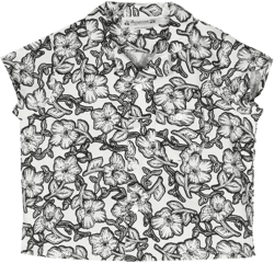 floral-print cotton shirt