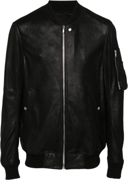 leather bomber jacket