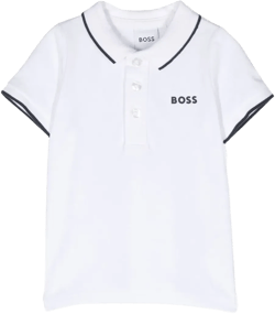 logo-print polo shirt
