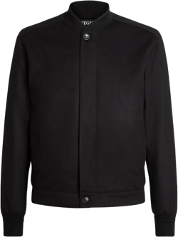 Water Repellent Elements Oasi Cashmere Bomber Jacket In Black