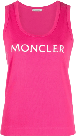 logo-print tank top