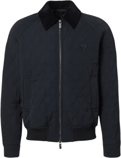 Quilted Blouson In Black