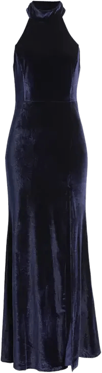 Fabulous Always Navy Blue Velvet Backless Mermaid Maxi Dress
