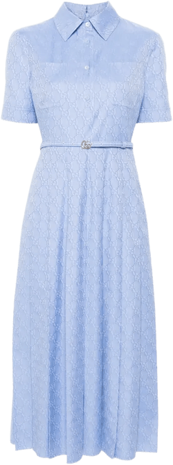 GG Supreme-print midi dress