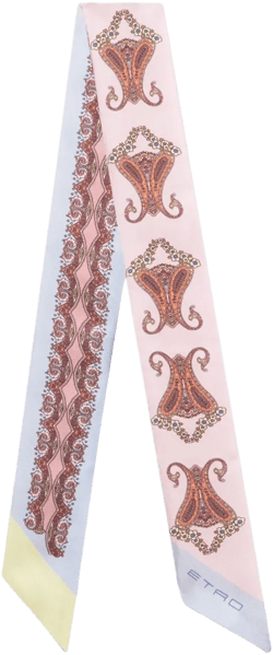 paisley-print silk scarf