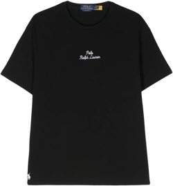 logo-embroidered cotton T-shirt