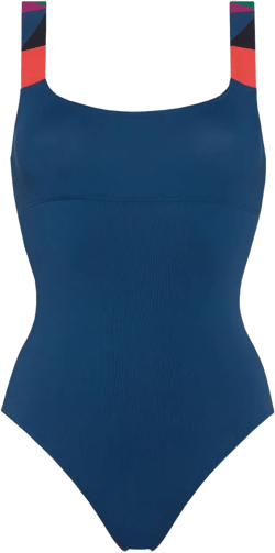 Tempo geometric-print swimsuit