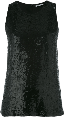 sequin embellished tank top