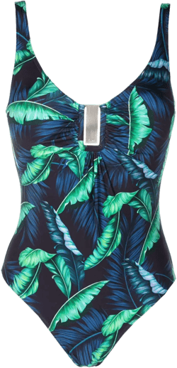 Mirassol leaf-print swimsuit
