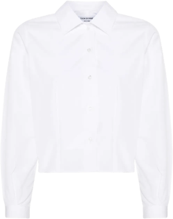 cropped cotton shirt
