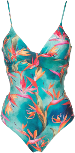 Bianca graphic-print swimsuit