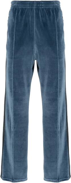 elasticated-waist velvet track trousers