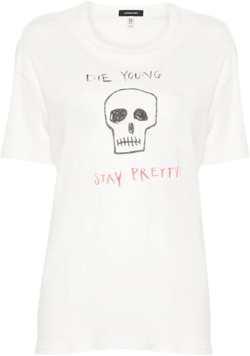 slogan-print T-shirt