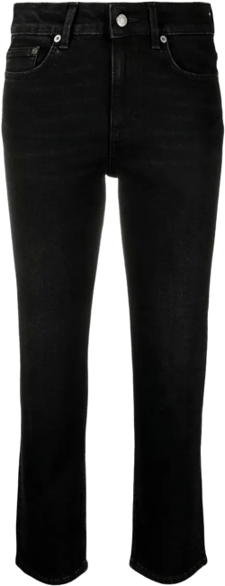 straight-leg cropped jeans