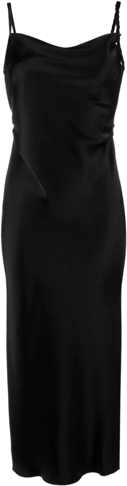 Fiore satin midi dress