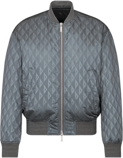 Homme Cd Zip-up Bomber Jacket In Blue