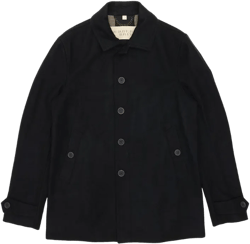 Classic Buckle Casual Jacket In Black