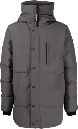 Mid-thigh Parka In Grey