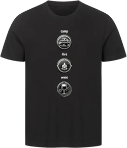 CAMP FIRE WINE | Premium Shirt unisex