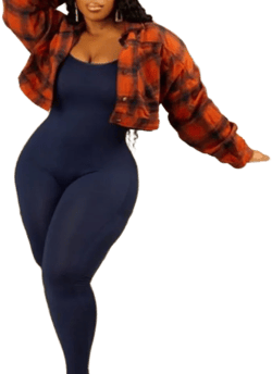 PLAID CROPPED BUTTON DOWN JACKET