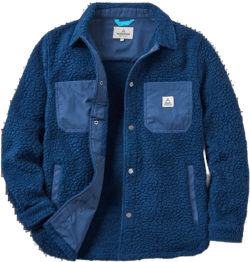 Rappel Fleece Jacket in Dark Denim