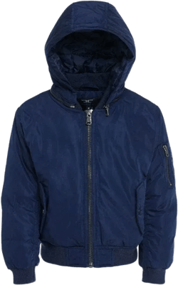 Kids Jordan Craig Squadron Hooded Bomber Jacket (Navy)