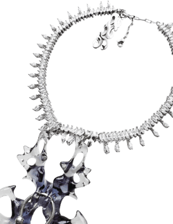 Diamond Hare bone Necklace