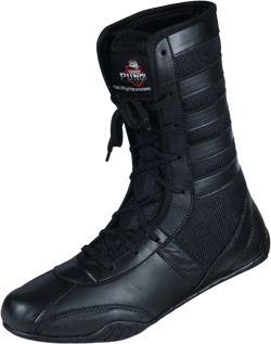 Professional Boxing Shoes Breathable Wrestling Shoes, Training Shoe for Adult & Youth Men Women Non Slip Rubber Sole Lightweight Boots 6 Black