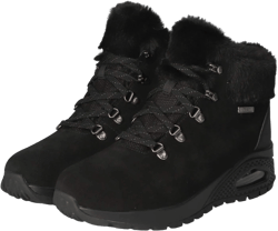 Skechers Women's Uno Rugged - Moonlight Ridge, Black, 8 Medium US