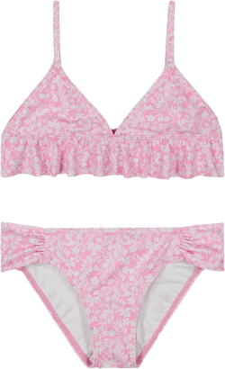 Billabong Girls' Two-Piece Bikini Swimsuit Set, UPF 50+ Sun Protection, Quick-Dry Bathing Suit 6 Pink Dream