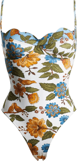 FARM Rio Women's Garden Scarf Underwire One-Piece Swimsuit
