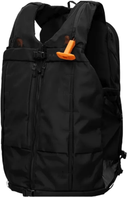 Db Journey Snow Pro Vest - Avalanche Vest for Backcountry Skiing & Snowboarding, Lightweight Breathable Design, Includes Safeback SBX System, 8L - Black Out Black Out x Safeback