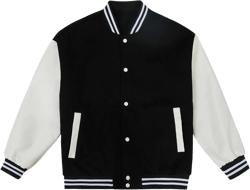 Men's Fashion Varsity Jacket Causal Slim Fit Letterman Baseball Bomber Jackets Windbreaker Lightweight Coat