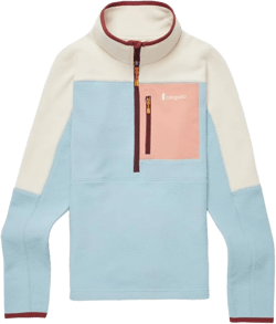 Cotopaxi Women's Abrazo Half-Zip Fleece Jacket, Cream/Sea Spray