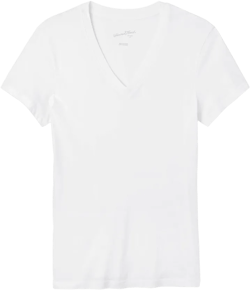 Women&#39;s Short Sleeve V-Neck T-Shirt - Universal Thread&#8482; White L