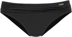 Women's Ruched Classic Bikini Swimsuit Bottom - LASCANA - Black Solid 8