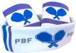 PBF Premium Pickleball Sweat Bands Wristbands Headband Set Men Women, Moisture Wicking Absorbent Cotton, Tennis Paddle Sports