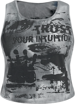 SOLY HUX Women's Plus Size Tank Tops Summer Y2k Gothic Crop Tops Ribbed Scoop Neck Sleeveless Graphic Top XX-Large Plus Grey Graphic