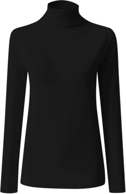 Uillui Womens Sleeveless/Long Sleeve Mock Turtleneck Shirts Slim Fitted Tank Tops Casual Stretchy Layer Blouses Tee Shirts