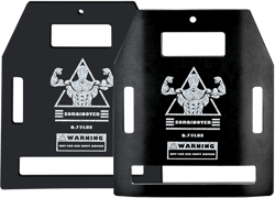 Weight Vest Plates - 8.75lb/5.75lb Pairs-Curved and Flat Weighted Vest Plates-for Strength Training, Heavy Workout, Fitness 8.75 LB Black